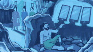 A barlang kényelmes, a fény sért