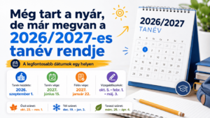 Még tart a nyár, de már megvan a 2026/2027-es tanév rendje